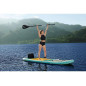 BESTWAY Paddle gonflable Panorama Hydro-force™, 340 x 89 x 15 cm, 150 kg max, fenetre transparent, pompe, leash