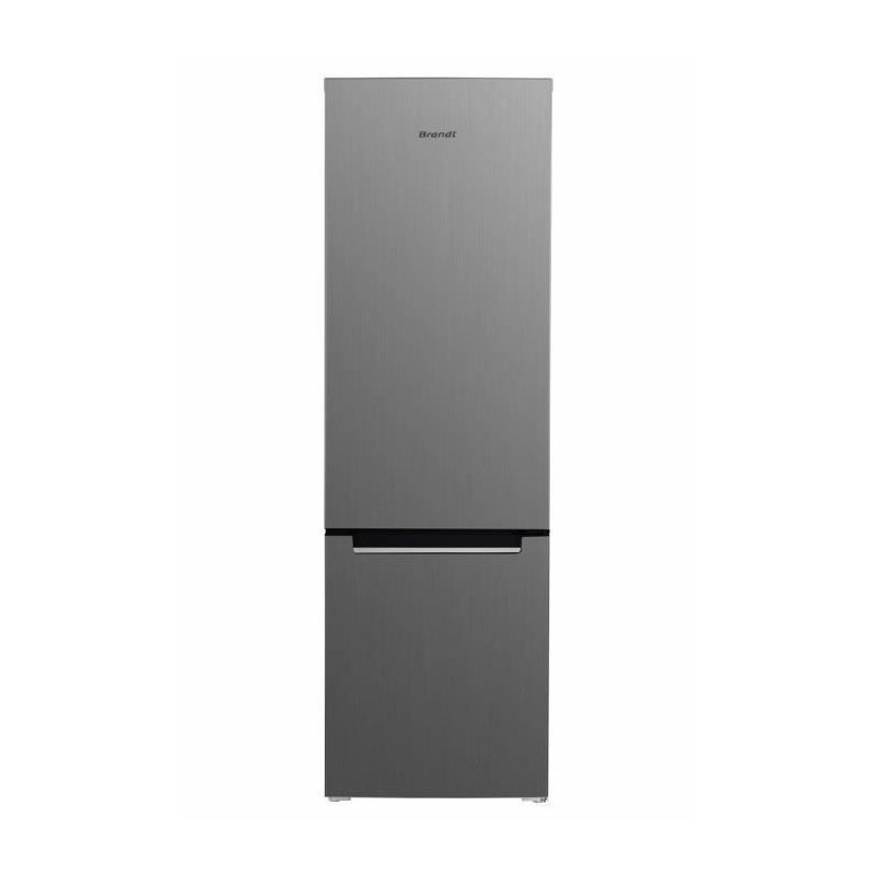 Réfrigérateur combiné BRANDT - BFC8027SX + 2 Portes + 262 L + l60 x L58 x H190cm - Inox