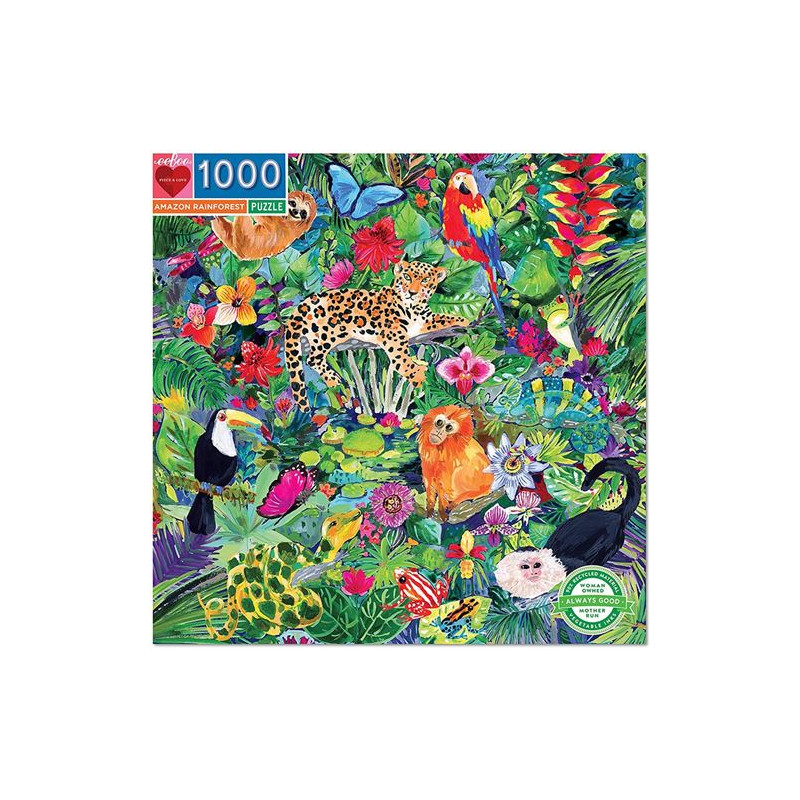 Puzzle Eeboo Amawon Rainforest 1000 pièces