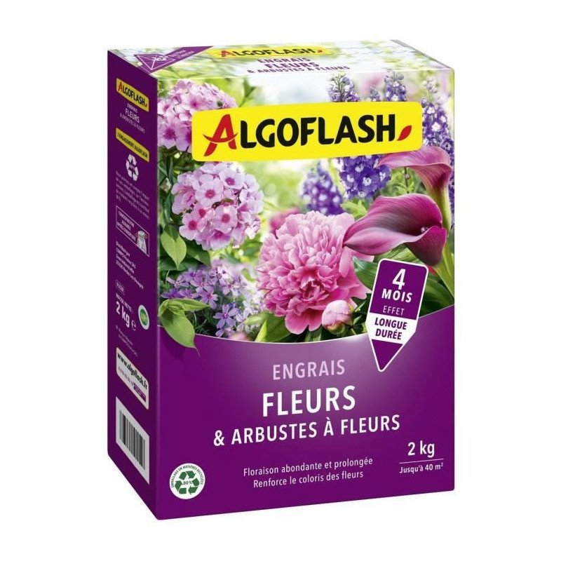 Engrais Fleurs et Arbustes a Fleurs - ALGOFLASH NATURASOL - 2 kg