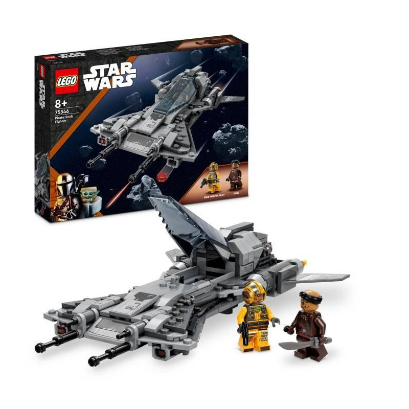LEGO Star Wars 75346 Le Chasseur Pirate, Jouet avec Minifigurines Pilote et Vane, Le Mandalorien