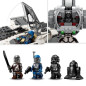 LEGO Star Wars 75348 Le Chasseur Fang Mandalorien Contre le TIE Interceptor, Jouet de Vaisseaux