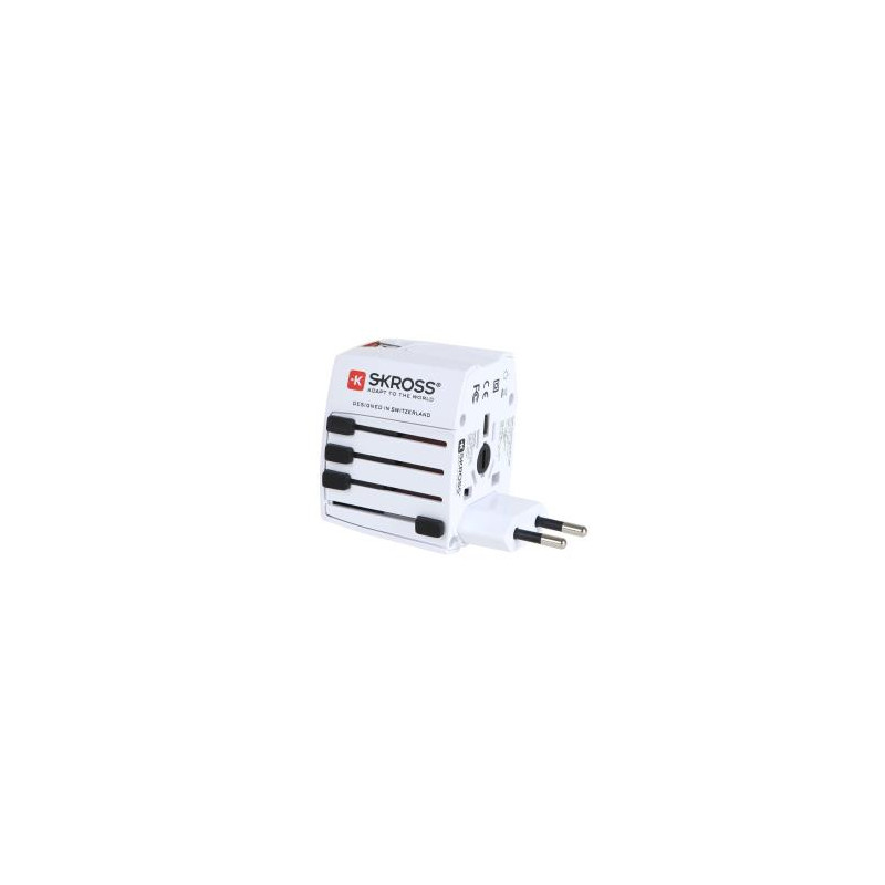 Chargeur secteur Skross MUV USB Blanc