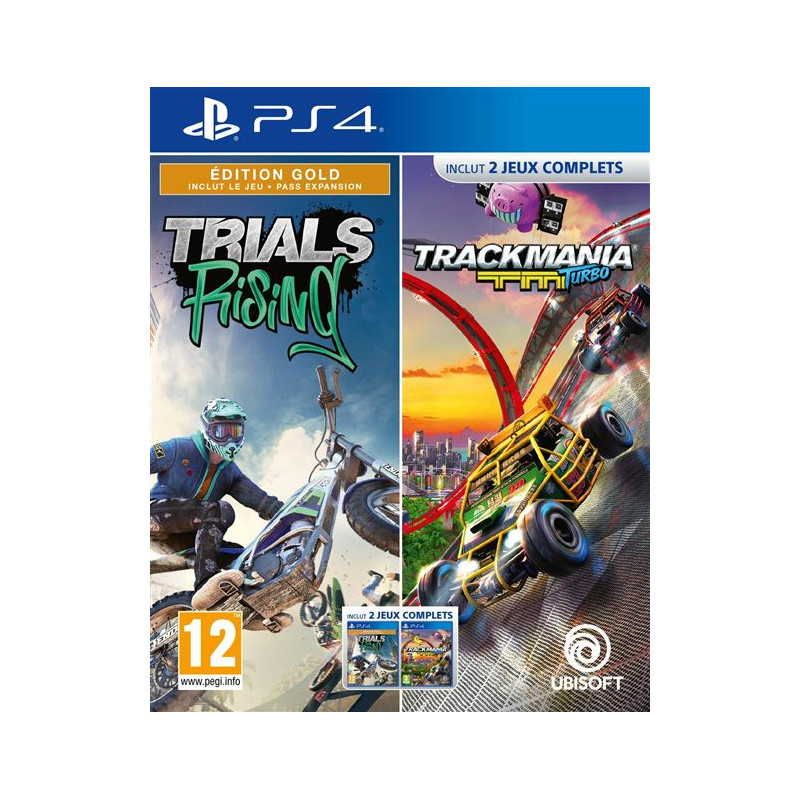Compilation Trackmania Turbo + Trials Rising PS4