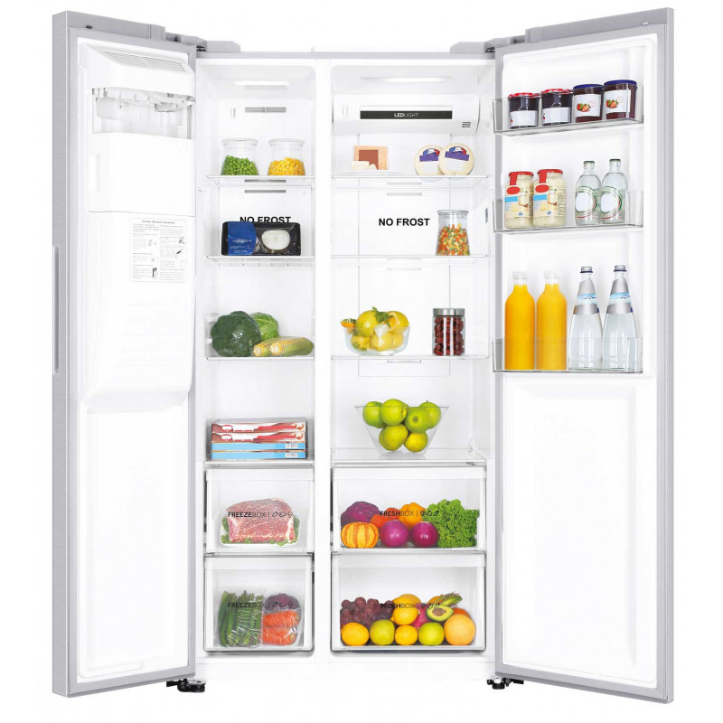 Réfrigérateurs américains 515L Froid Ventilé HAIER 90.8cm F, HSR3918FIPW