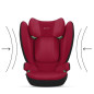 Siege auto Solution B i-fix Dynamic Red CYBEX - Groupe 2/3 - Rouge