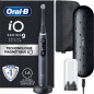 Brosse a Dents Électrique Oral-B iO 9 - Noire - connectée Bluetooth, 1 Brossette, 1 Étui De Voyage Chargeur, 1 Pochette Magn