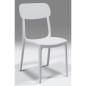 Lot de 4 chaises de jardin CALIPSO ARETA - 53 x 46 x H 88 cm - Blanc