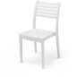 Lot de 4 chaises de jardin OLIMPIA ARETA - 52 x 46 x H 86 cm - Blanc