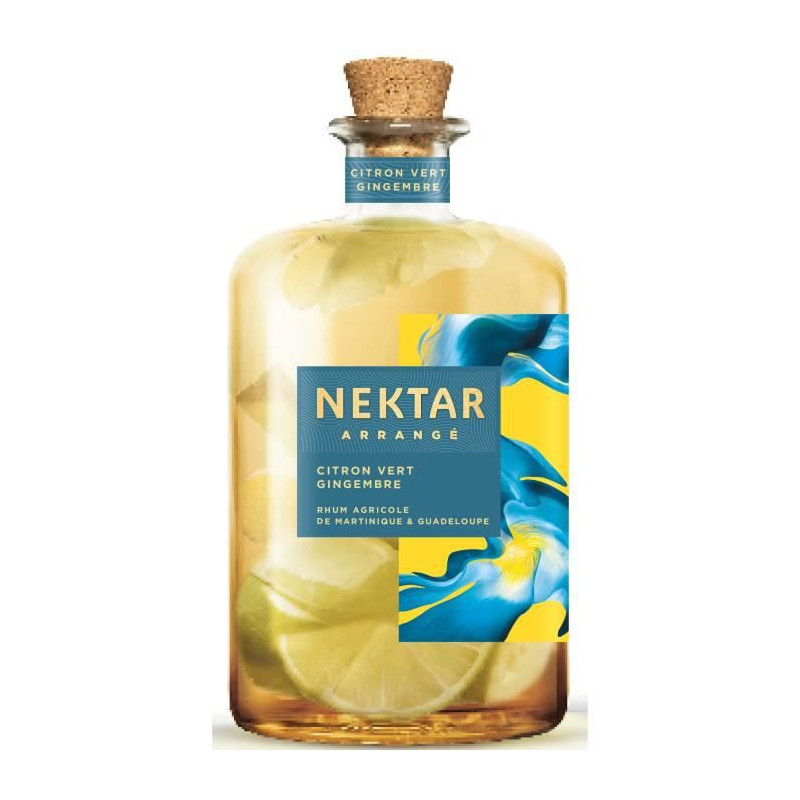 Nektar - Rhum arrangé - Citron Vert Gingembre - 28,0% Vol. - 70 cl