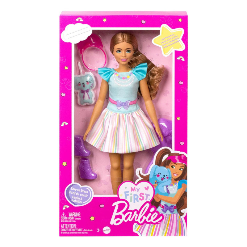 Mattel - My First Barbie Brunette with Kitten HLL21