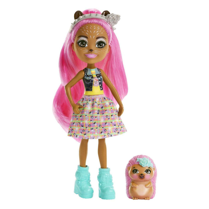 Mattel - Enchantimals City Tails Doll - Hensley Hedgehog and Spiney HKN13