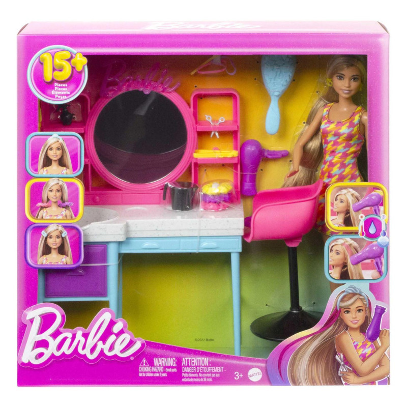 Mattel - Barbie Doll Totally Hair Salon Playset HKV00