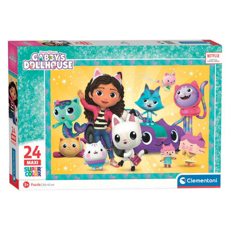 Clementoni Puzzle Super Color Maxi Gabby's Dollhouse, 24pcs. 28521