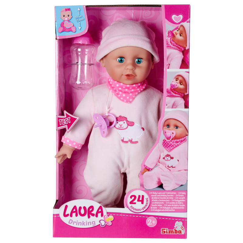 Simba - Laura Baby doll Bottle feeding 105140009