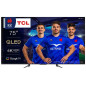 TV QLED Tcl 75C645 190 cm 4K UHD 2023 Smart TV Noir