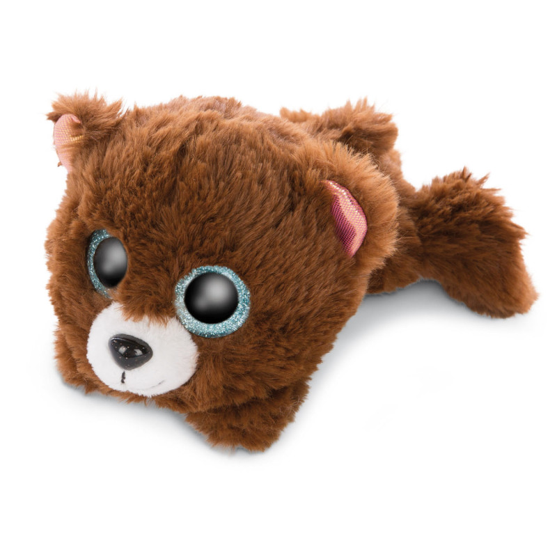 Nici Glubschis Plush Soft Toy Lying Bear Mr Cuddle, 15cm 1046920