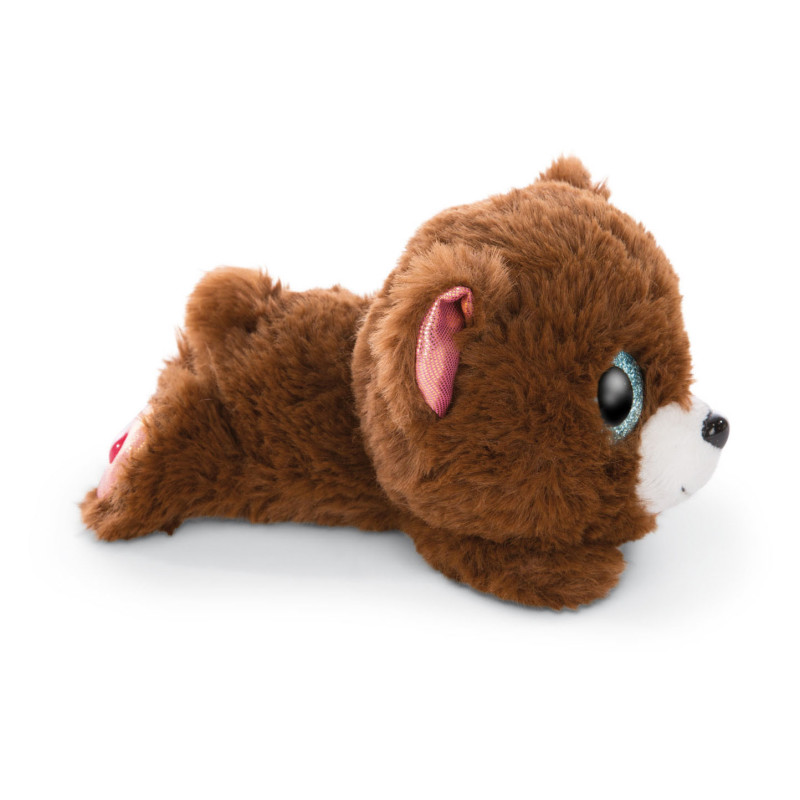 Nici Glubschis Plush Soft Toy Lying Bear Mr Cuddle, 15cm 1046920
