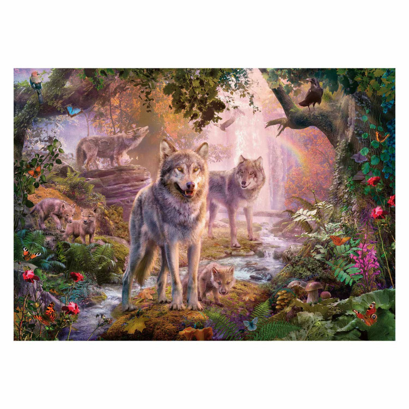 Ravensburger Puzzle Wolf Family in Summer, 1000st. 151851