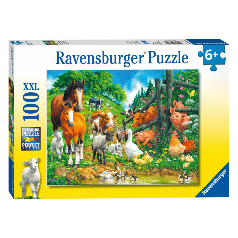 Ravensburger Puzzle Animal Meeting, 100st. XXL 106899