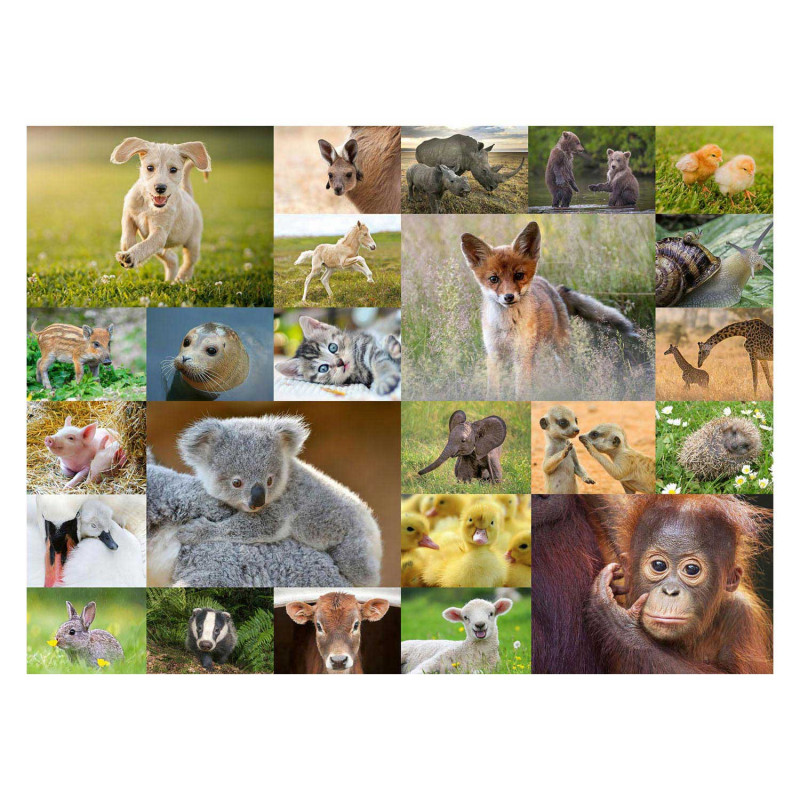 Ravensburger Puzzle Cute Baby Animals, 200pcs. XXL 133536