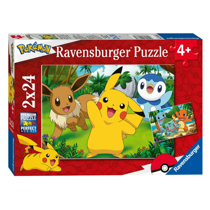 Ravensburger Puzzle - Pikachu and his Friends, 2x24st. 56682