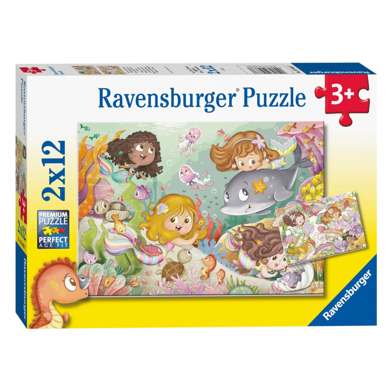 Ravensburger Puzzle Little Fairies and Mermaids, 2x12st. 56637