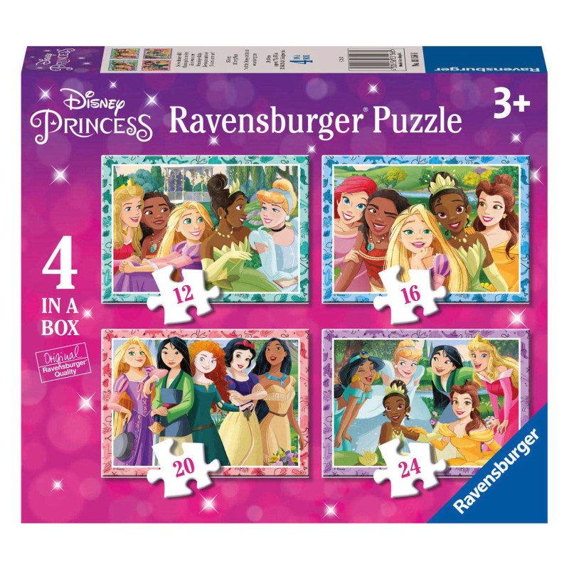 Ravensburger Puzzles Disney Princess, 4in1 31566