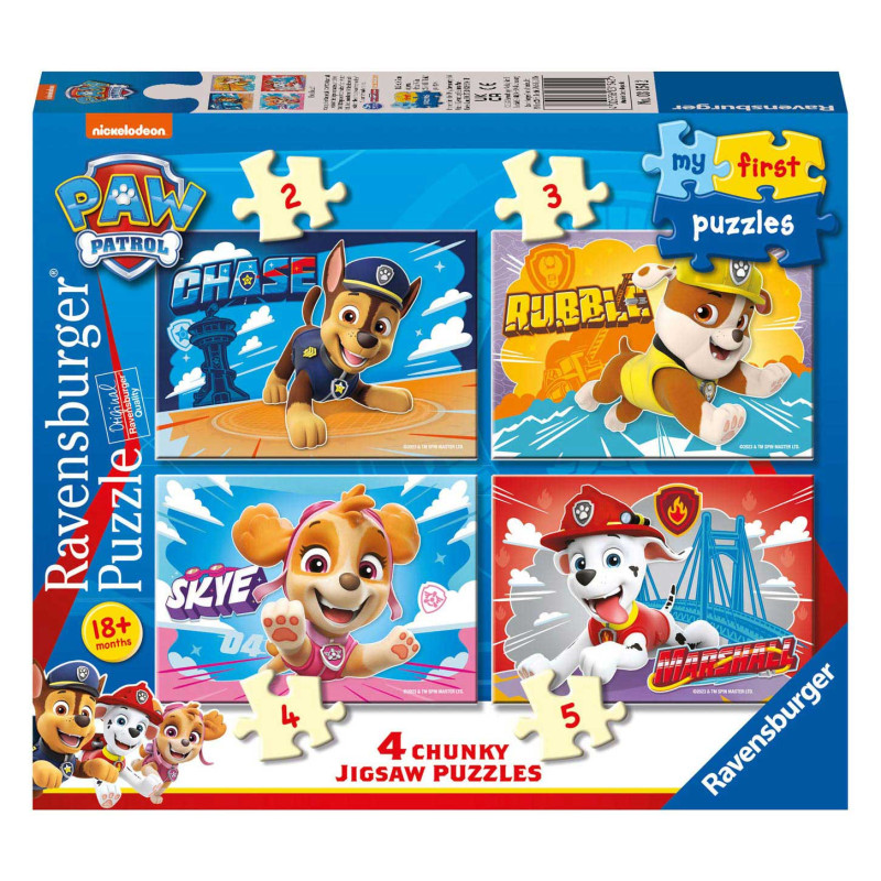 Ravensburger My First Puzzles PAW Patrol, 4in1 31542