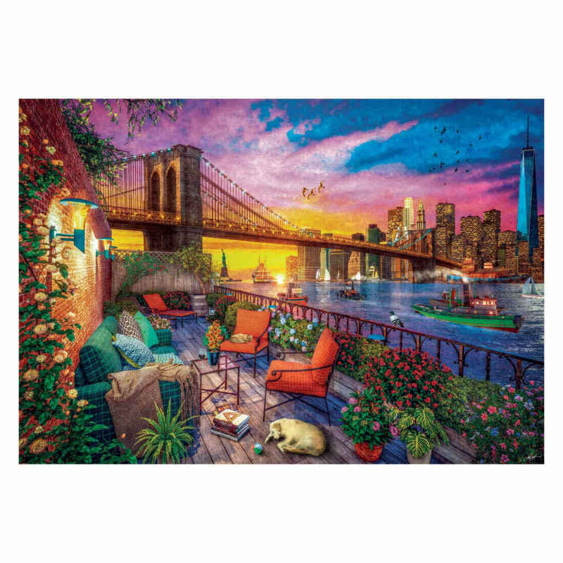 Clementoni Puzzle Manhattan Balcony Sunset, 3000st. 33552