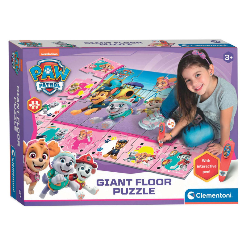 Clementoni Floor Puzzle Large Interactive - Paw Patrol Pink 61825