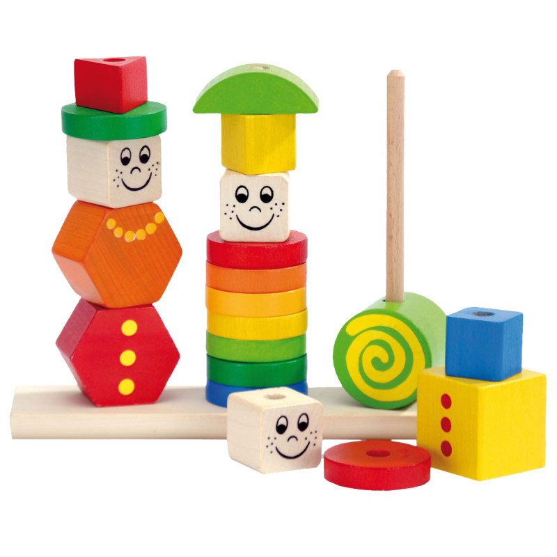 Eichhorn Wooden Stacking Puzzle Figures 100073422