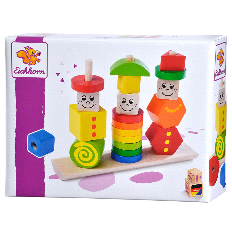 Eichhorn Wooden Stacking Puzzle Figures 100073422