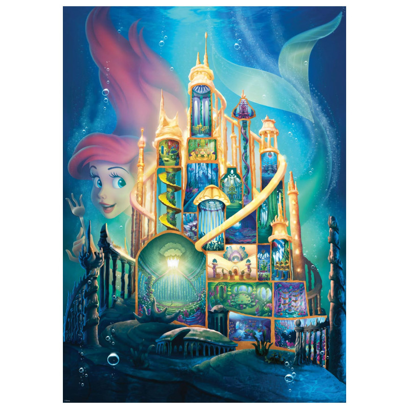 Ravensburger Puzzle Disney Castles - Ariel, 1000pcs. 173372