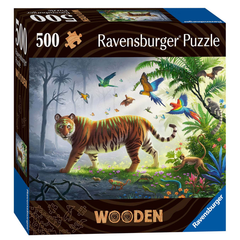 Ravensburger Wooden Puzzle Tiger in the Jungle, 500pcs. 175147