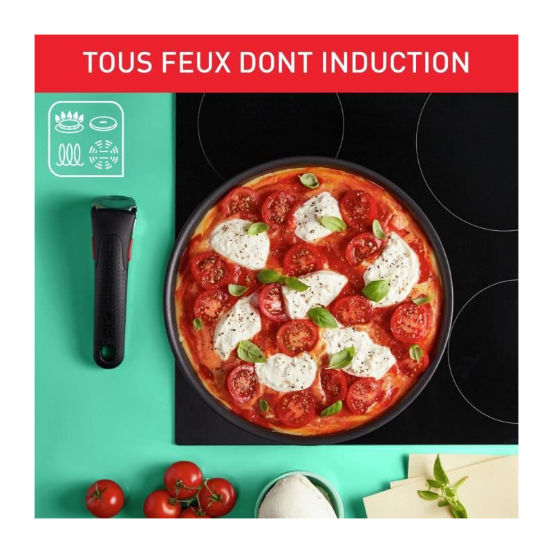 TEFAL INGENIO Batterie de cuisine 15 pcs, Induction, Revetement antiadhésif, Cuisson saine, Fabriqué en France, Daily Chef L76