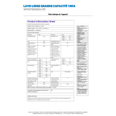 Samsung Lave-linge frontal SAMSUNG WF18T8000GV