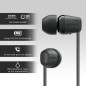 Sony WI C100 Écouteurs avec micro intra auriculaire tour de cou Bluetooth sans fil noir