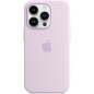 Coque en silicone avec MagSafe pour Apple iPhone 14 Pro Rose craie