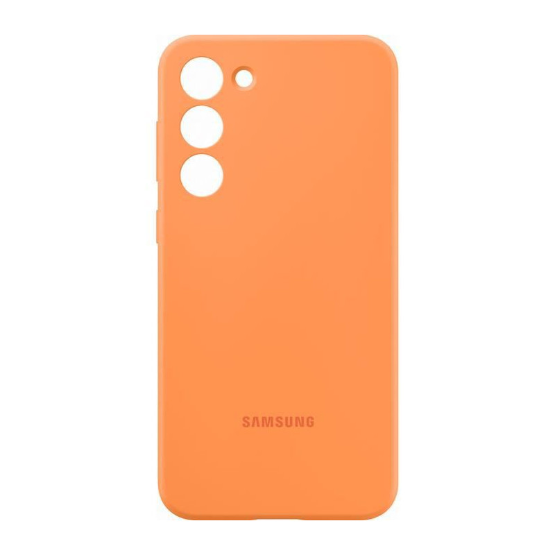 Coque en silicone pour Samsung Galaxy S23+ 5G Orange Abricot