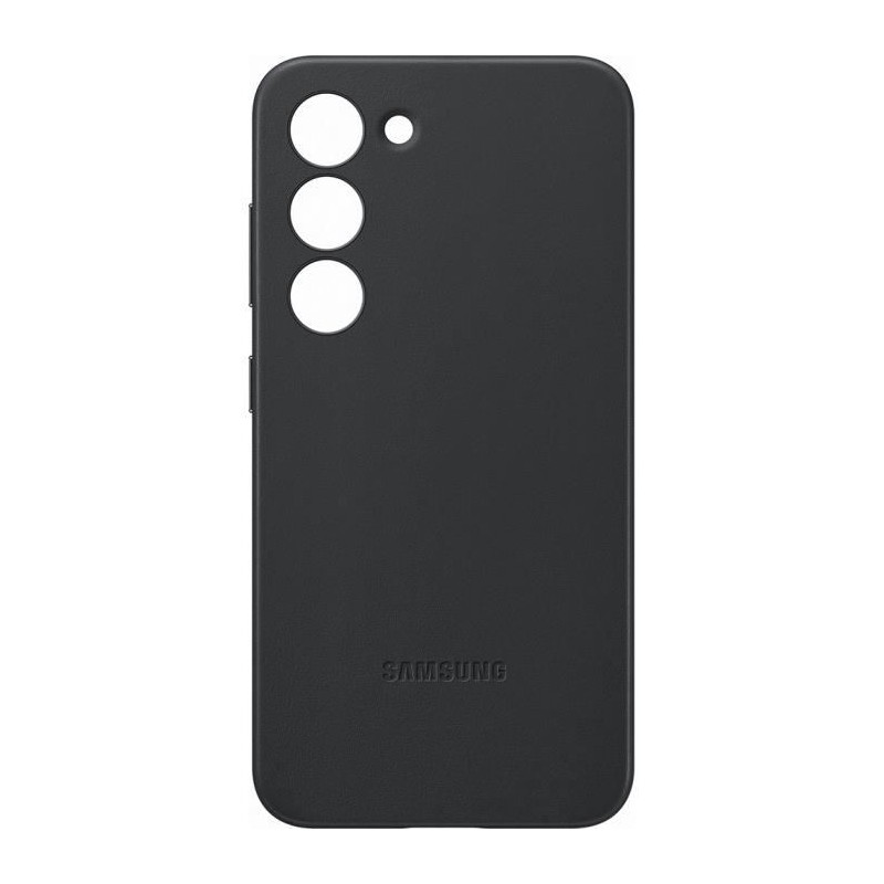 Coque en cuir pour Samsung Galaxy S23 5G Noir