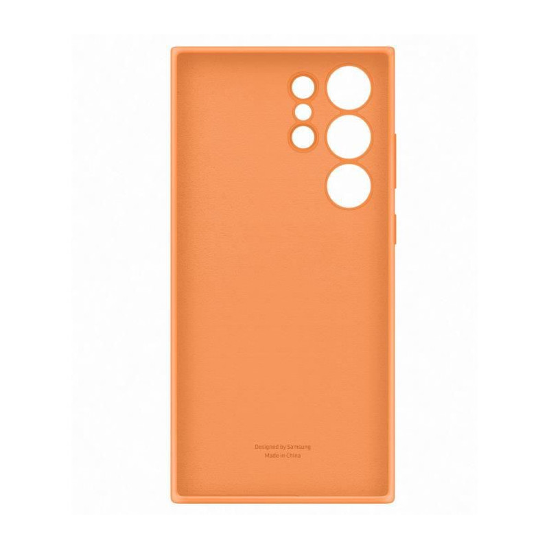 Coque en silicone pour Samsung Galaxy S23 Ultra 5G Orange Abricot