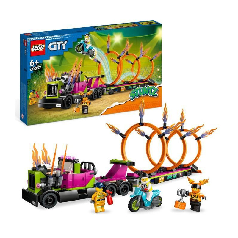 LEGO® City 60357 Le défi de cascade Les cercles de feu
