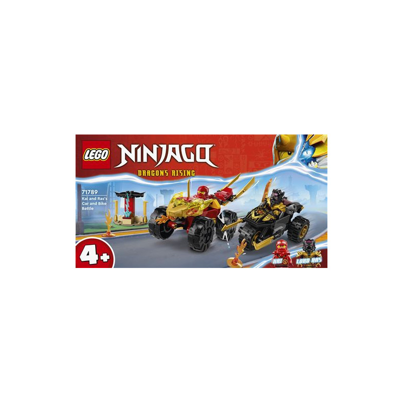 LEGO® Ninjago 71789 Le combat en voiture et en moto de Kai et Ras