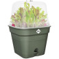 Pot De Fleurs Carré GREEN BASICS - Plastique - Réservoir - Ø20 - Leaf Green