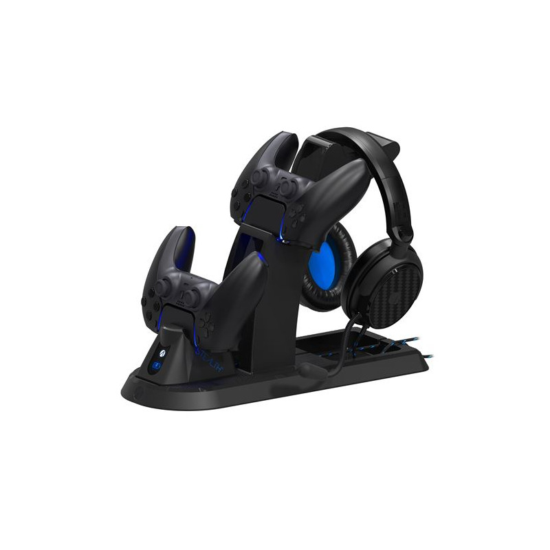 Station Gaming Just For Games Stealth Ultimate avec Casque pour PS5 Noir