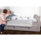 DREAMBABY Barriere de lit Extra large NICOLE - Pliable et portable - L 150 x H 50 cm - Blanche