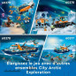 LEGO City 60368 Le Navire d'Exploration Arctique, Jouet de Grand Bateau Flottant, Cadeau Enfants