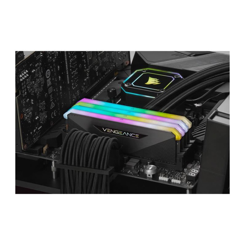 CORSAIR CMN32GX4M4Z3600C18 Vengeance - Mémoire RGB RT - 3600MHz - 32GB (4x8GB) - DIMM - DDR4 for AMD Ryzen for AMD Threadripper