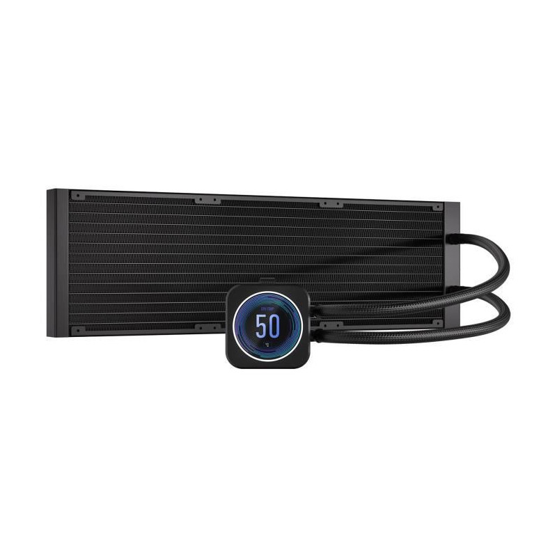 CORSAIR - H170i ELITE LCD XT - Kit de Watercooling tout-en-un - Radiateur 420mm - Noir - (CW-9060076-WW)